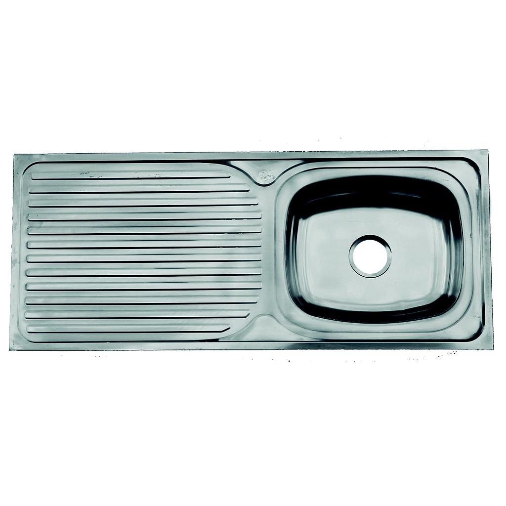 PILETA PULIDA 1,20 MTS X 16CM PROF. BACHA SIMPLE UNIVERSAL