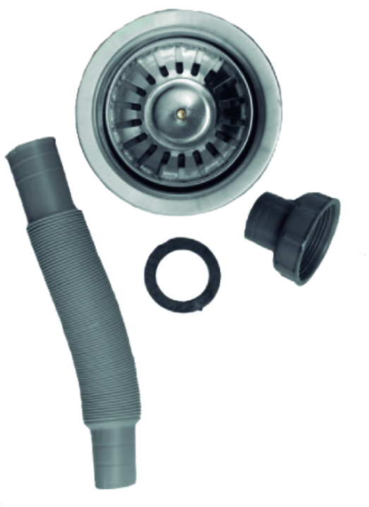 SIFON SIMPLE C/ SOPAPA 110 MM (GRANDE) PARA PILETA UNIVERSAL